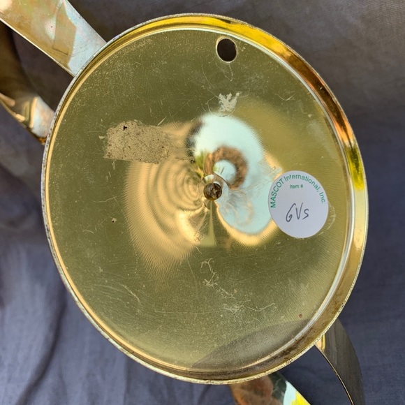 Mid Century Metal Wall Sconce Candle Holder Brass Gold Retro Decor MASCOT Atomic - Picture 6 of 9